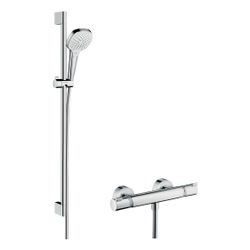 hansgrohe Croma Select E Brausesystem Aufputz Vario, 900mm Brausestange, Weiß/Chrom... HANSGROHE-27082400 4011097755250 (Abb. 1)