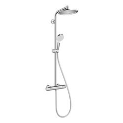 hansgrohe Crometta S Showerpipe 240mm 1jet 6,7l/min EcoSmart mit Thermostat, Chrom... HANSGROHE-27268000 4011097775937 (Abb. 1)