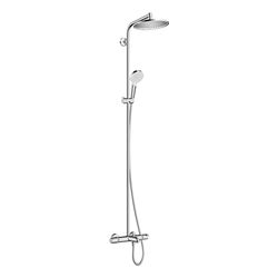 hansgrohe Crometta S Showerpipe 240mm 1jet 20,5l/min mit Wannenthermostat, Chrom... HANSGROHE-27320000 4011097801674 (Abb. 1)