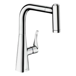 hansgrohe Metris M71 Einhebel-Küchenmischer 220mm 9l/min Chrom, mit Ausziehbrause, ... HANSGROHE-14834000 4011097823690 (Abb. 1)