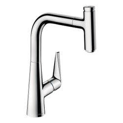 hansgrohe Talis Select M51, Einhebel-Küchenmischer 220mm 8l/min sBox, Chrom, Auszie... HANSGROHE-73852000 4059625017418 (Abb. 1)