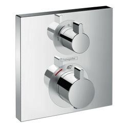 hansgrohe Ecostat Square Thermostat Unterputz Chrom 29l/min für 2 Verbraucher... HANSGROHE-15714000 4059625028735 (Abb. 1)