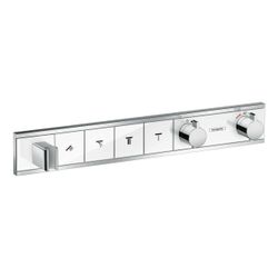hansgrohe RainSelect Thermostat Unterputz Weiß/Chrom für 4 Verbraucher mit integrie... HANSGROHE-15357400 4059625033951 (Abb. 1)