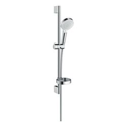 hansgrohe Crometta Brauseset 100mm Vario mit Brausestange 650mm 13,8l/min Seifensch... HANSGROHE-26553400 4011097791975 (Abb. 1)