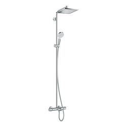 hansgrohe Crometta E Showerpipe 240mm 1jet 19,5l/min mit Wannenthermostat, Chrom... HANSGROHE-27298000 4011097801681 (Abb. 1)