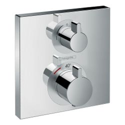 hansgrohe Ecostat Square Thermostat Unterputz Chrom 29l/min für 2 Verbraucher... HANSGROHE-15714000 4059625028735 (Abb. 1)