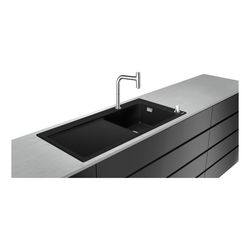 hansgrohe Select 200 Spülencombi 450 mit Abtropffläche C51-F450-08 chrom... HANSGROHE-43219000 4059625100486 (Abb. 1)