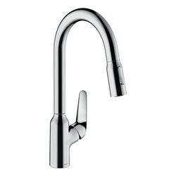 hansgrohe Focus M42 Einhebel-Küchenmischer 220mm 9l/min 2jet, sBox, Chrom, Ausziehb... HANSGROHE-71820000 4059625098370 (Abb. 1)