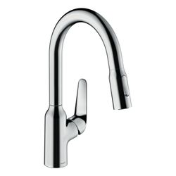 hansgrohe Focus M42 Einhebel-Küchenmischer 180mm 9l/min 2jet, sBox, Chrom, Ausziehb... HANSGROHE-71821000 4059625098394 (Abb. 1)
