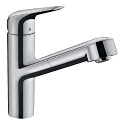 hansgrohe Focus M42 Einhebel-Küchenmischer 150mm 8l/min Ausziehauslauf, 1jet, Chrom... HANSGROHE-71814000 4059625098356 (Abb. 1)