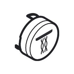 Hansgrohe Druckknopf Symbol Whirl, Schwarz, 92575610... HANSGROHE-92575610 4011097781174 (Abb. 1)