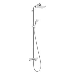 hansgrohe Croma E Showerpipe 280mm 1jet 20,3l/min mit Wannenthermostat, Chrom... HANSGROHE-27687000 4059625196038 (Abb. 1)