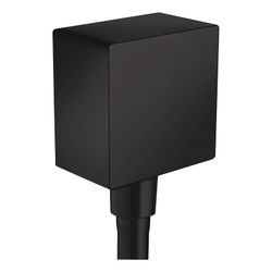 hansgrohe FixFit Wandanschluss DN 15 Square mit Rückflussverhinderer, Mattschwarz... HANSGROHE-26455670 4059625230947 (Abb. 1)