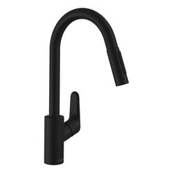 hansgrohe Focus M41 Einhebel-Küchenmischer 240mm 10l/min 2jet, Mattschwarz, Auszieh... HANSGROHE-31815670 4059625231180 (Abb. 1)