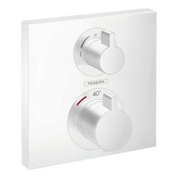 hansgrohe Ecostat Square Thermostat Unterputz Mattweiß 29l/min für 2 Verbraucher... HANSGROHE-15714700 4059625230275 (Abb. 1)