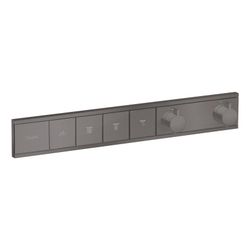 Hansgrohe RainSelect Thermostat Unterputz, 38l/min, für 4 Verbraucher, Brushed Blac... HANSGROHE-15382340 4059625241974 (Abb. 1)