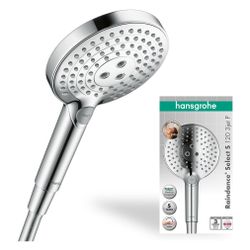 Hansgrohe Raindance Select S Handbrause 120mm, 11l/min, 3jet PowderRain, Chrom... HANSGROHE-26014000 4059625136621 (Abb. 1)