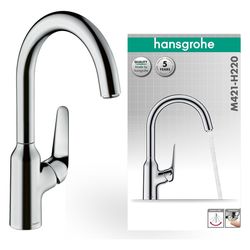 hansgrohe Focus M42 Einhebel-Küchenmischer 220mm 10l/min 1jet, Chrom... HANSGROHE-71802000 4059625085080 (Abb. 1)