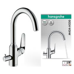 hansgrohe Focus M42 Einhebel-Küchenmischer 220mm 10l/min Geräteabsperrventil, 1jet,... HANSGROHE-71803000 4059625085066 (Abb. 1)