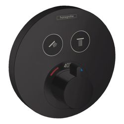 hansgrohe Shower Select S Thermostat Unterputz, Mattschwarz für 2 Verbraucher... HANSGROHE-15743670 4059625266069 (Abb. 1)