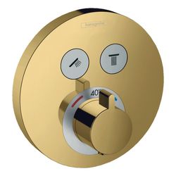 hansgrohe Shower Select S Thermostat Unterputz Gold poliert für 2 Verbraucher... HANSGROHE-15743990 4059625266083 (Abb. 1)