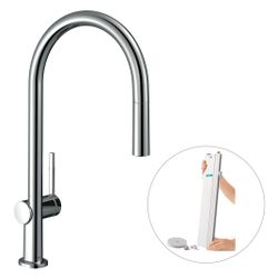 hansgrohe Talis M54, Einhebel-Küchenmischer 210mm 7l/min sBox, Chrom, 1jet Auszieha... HANSGROHE-72803000 4059625255360 (Abb. 1)