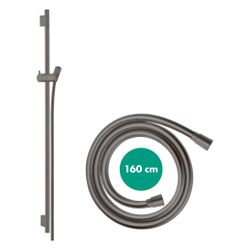 Hansgrohe Unica Brausestange S Puro 90cm, Isiflex Brauseschlauch 160cm, Brushed Bla... HANSGROHE-28631340 4059625229606 (Abb. 1)