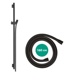 hansgrohe Unica Brausestange S Puro 1008mm Mattschwarz mit Isiflex Brauseschlauch 1... HANSGROHE-28631670 4059625231104 (Abb. 1)