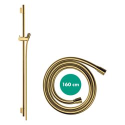 Hansgrohe Unica Brausestange S Puro 90cm, Isiflex Brauseschlauch 160cm, Polished Go... HANSGROHE-28631990 4059625231128 (Abb. 1)