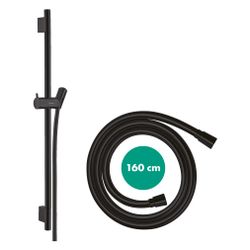 Hansgrohe Unica Brausestange S Puro 65cm, Isiflex Brauseschlauch 160cm, Mattschwarz... HANSGROHE-28632670 4059625231159 (Abb. 1)