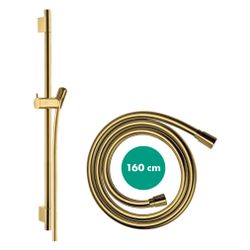 Hansgrohe Unica Brausestange S Puro 65cm, Isiflex Brauseschlauch 160cm, Brushed Bro... HANSGROHE-28632140 4059625231135 (Abb. 1)