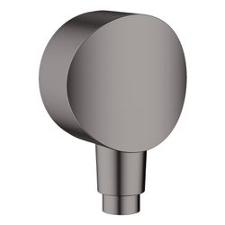 hansgrohe FixFit Wandanschluss S Schwarz/Chrom gebürstet mit Rückflussverhinderer u... HANSGROHE-26453340 4059625308509 (Abb. 1)