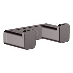 Hansgrohe AddStoris Q Handtuchhaken doppelt, Brushed Black Chrome... HANSGROHE-41755340 4059625297292 (Abb. 1)