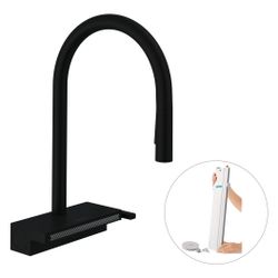 hansgrohe Aquno Select M81 Einhebel-Küchenmischer 170mm 6l/min sBox, Mattschwarz, 3... HANSGROHE-73831670 4059625255162 (Abb. 1)