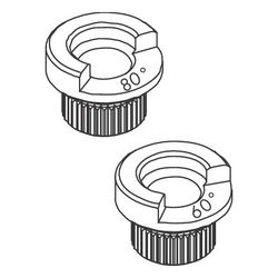 Hansgrohe Anschlagring Set 60 Grad/80 Grad für Talis Waschtischmischer, Chrom, 9225... HANSGROHE-92259000 4011097748375 (Abb. 1)
