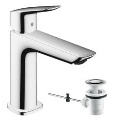 hansgrohe Logis Einhebel-Waschtischmischer 110mm 5l/min Fine CoolStart Chrom mit Zu... HANSGROHE-71254000 4059625356135 (Abb. 1)