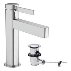 hansgrohe Finoris Waschtischmischer 110mm 5l/min mit Zugstangen-Garnitur, Chrom... HANSGROHE-76020000 4059625335871 (Abb. 1)