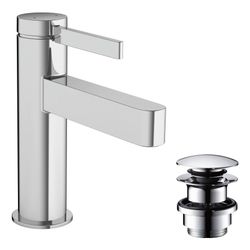 hansgrohe Finoris Waschtischmischer 100mm 5l/min mit Push-Open Garnitur, Chrom... HANSGROHE-76010000 4059625336083 (Abb. 1)