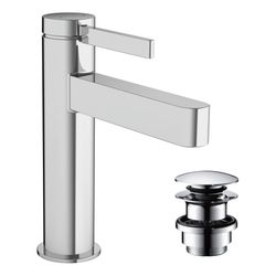 hansgrohe Finoris Waschtischmischer 110mm 5l/min mit Push-Open Garnitur, Chrom... HANSGROHE-76023000 4059625335758 (Abb. 1)