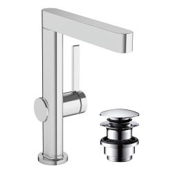 hansgrohe Finoris Waschtischmischer 230mm 5l/min Schwenkauslauf mit Push-Open Garni... HANSGROHE-76060000 4059625336564 (Abb. 1)