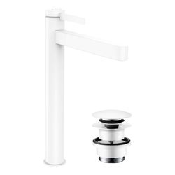 hansgrohe Finoris Waschtischmischer 260mm 5l/min Highriser mit Push-Open Garnitur, ... HANSGROHE-76070700 4059625334355 (Abb. 1)