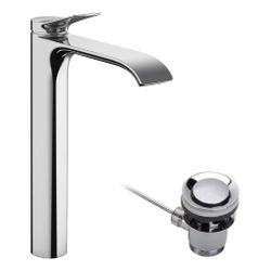 hansgrohe Vivenis Einhebel-Waschtischmischer 250mm 5l/min Chrom für Aufsatzwaschtis... HANSGROHE-75040000 4059625335598 (Abb. 1)