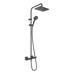 hansgrohe Vernis Shape Showerpipe 230mm 1jet 15,2l/min mit Thermostat, Mattschwarz... HANSGROHE-26286670 4059625330074 (Abb. 1)