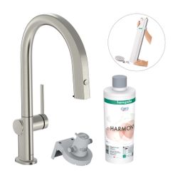 Hansgrohe Aqittura FilterSystem M91, Einhebel-Küchenmischer 210mm 6,5l/min Auszieh.... HANSGROHE-76800800 4059625391099 (Abb. 1)