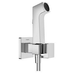 Hansgrohe Bidette Handbrause 1jet E EcoSmart 6,2l/min für Warmwasser, Brausehalter,... HANSGROHE-29233000 4059625406076 (Abb. 1)