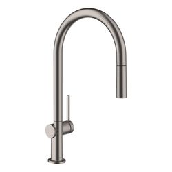 hansgrohe Talis M54, Einhebel-Küchenmischer 210mm 7l/min sBox, Schwarz/Chrom gebürs... HANSGROHE-72801340 4059625446119 (Abb. 1)