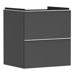 Hansgrohe Xelu Q Waschtischunterschrank Diamantgrau Matt 580x475mm, Griff Mattweiß ... HANSGROHE-54024700 4059625455616 (Abb. 1)
