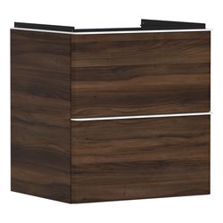 Hansgrohe Xelu Q Waschtischunterschrank Nussbaum Dunkel 580x475mm, Griff Mattweiß m... HANSGROHE-54026700 4059625455555 (Abb. 1)