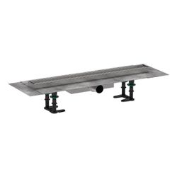 hansgrohe RainDrain Compact Komplettset Duschrinne 600mm, Edelstahl, befliesbar für... HANSGROHE-56163000 4059625430026 (Abb. 1)