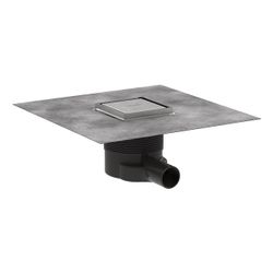hansgrohe RainDrain Brilliance Komplettset Edelstahl gebürstet Punktablauf 100x100m... HANSGROHE-56250800 4059625429617 (Abb. 1)
